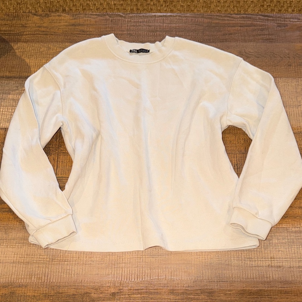 Zara women beige Sweatshirt - Picture 2 of 6
